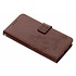 Bruine klavertje bloemen booktype hoes voor de Motorola Moto G6 Plus Bruine klavertje bloemen booktype hoes voor de Motorola Moto G6 Plus