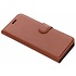 Bruine Litchi Booktype Hoes voor de Wiko View Go Bruine Litchi Booktype Hoes voor de Wiko View Go