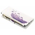 Paarse veer design luxe portemonnee hoes voor de Huawei P20 Lite Paarse veer design luxe portemonnee hoes voor de Huawei P20 Lite