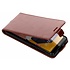 Lederen Flipcase voor de Wiko View Lite - Bruin Lederen Flipcase voor de Wiko View Lite - Bruin
