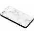Wit marmer design glazen hardcase voor de iPhone 6 / 6s Wit marmer design glazen hardcase voor de iPhone 6 / 6s