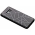 Zwart grafisch design glazen hardcase voor de Samsung Galaxy S8 Zwart grafisch design glazen hardcase voor de Samsung Galaxy S8