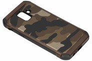 Army Defender Backcover voor Samsung Galaxy A6 (2018) - Bruin
