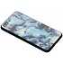 Blauw marmer design glazen hardcase voor de iPhone 8 Plus / 7 Plus Blauw marmer design glazen hardcase voor de iPhone 8 Plus / 7 Plus