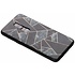 Grijs grafisch design glazen hardcase voor de OnePlus 6 Grijs grafisch design glazen hardcase voor de OnePlus 6