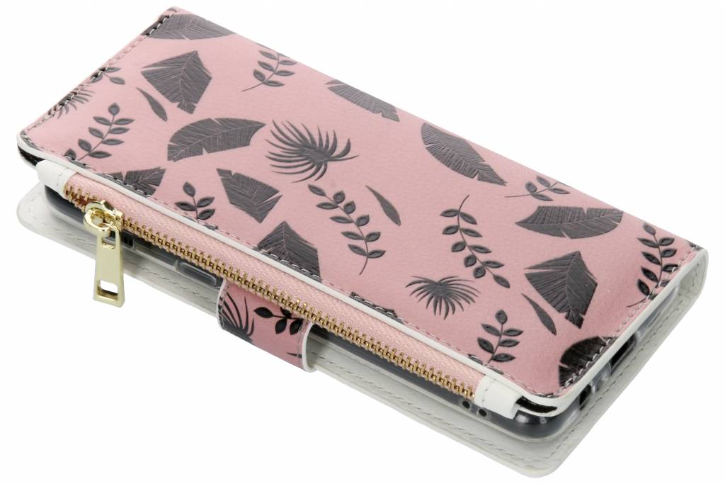 Leafs zwart design luxe portemonnee hoe voor de Samsung Galaxy A8 (2018) Leafs zwart design luxe portemonnee hoe voor de Samsung Galaxy A8 (2018)