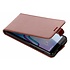 Bruine lederen flipcase voor de Wiko Jerry 3 Bruine lederen flipcase voor de Wiko Jerry 3