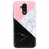 Geblokt marmer design siliconen hoesje voor de Huawei Mate 20 Lite Geblokt marmer design siliconen hoesje voor de Huawei Mate 20 Lite