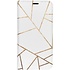 Design Softcase Booktype voor Huawei P Smart Plus - Grafisch Wit / Koper Design Softcase Booktype voor Huawei P Smart Plus - Grafisch Wit / Koper