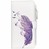 Paarse veer design luxe portemonnee hoes voor de iPhone Xr Paarse veer design luxe portemonnee hoes voor de iPhone Xr