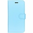 Blauwe litchi booktype hoes voor de Wiko Sunny 3 Blauwe litchi booktype hoes voor de Wiko Sunny 3