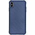 Blauw xtreme carbon siliconen hoesje voor de iPhone Xs Max Blauw xtreme carbon siliconen hoesje voor de iPhone Xs Max
