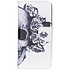 Doodshoofd design TPU booktype hoes voor de Nokia 7.1 Doodshoofd design TPU booktype hoes voor de Nokia 7.1