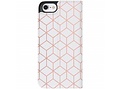 Design Hardcase Booktype voor iPhone 8 / 7 - Cubes Rose Gold