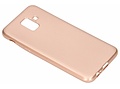 Carbon Softcase Backcover voor Samsung Galaxy A6 (2018) - Rosé goud