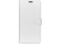Basic Litchi Booktype voor de Xiaomi Redmi 7 - Wit