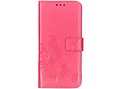 Klavertje Bloemen Booktype voor de Nokia 3.2 - Fuchsia
