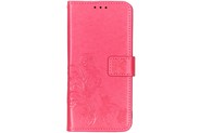 Klavertje Bloemen Booktype voor de Nokia 3.2 - Fuchsia