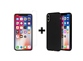 Selencia Gehard Glas Screenprotector + Softcase Backcover voor de Galaxy S10e - Transparant