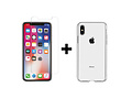 Selencia Gehard Glas Screenprotector + Softcase Backcover voor de Galaxy S10e - Transparant