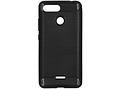 Brushed Backcover voor de Xiaomi Redmi 6 - Zwart