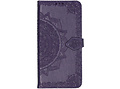 Mandala Booktype voor Motorola One Zoom - Paars