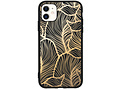 Design Backcover Color voor de iPhone 11 - Golden Leaves