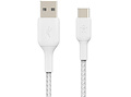 Belkin Boost↑Charge™ Braided USB-C naar USB kabel - 1 meter - Wit