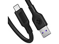 Spigen Essential Braided USB-C naar USB kabel - 1,5 meter - Zwart