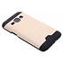 Goud brushed aluminium hardcase hoesje voor de Samsung Galaxy J1 Goud brushed aluminium hardcase hoesje voor de Samsung Galaxy J1