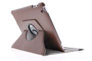 360° Draaibare Bookcase voor iPad 2 / 3 / 4 - Bruin