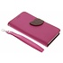Blad Design Booktype voor Wiko Lenny 2 - Fuchsia Blad Design Booktype voor Wiko Lenny 2 - Fuchsia