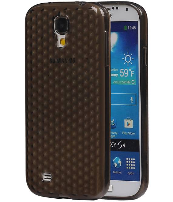 Cas diamant TPU pour Galaxy S4 i9500 Noir