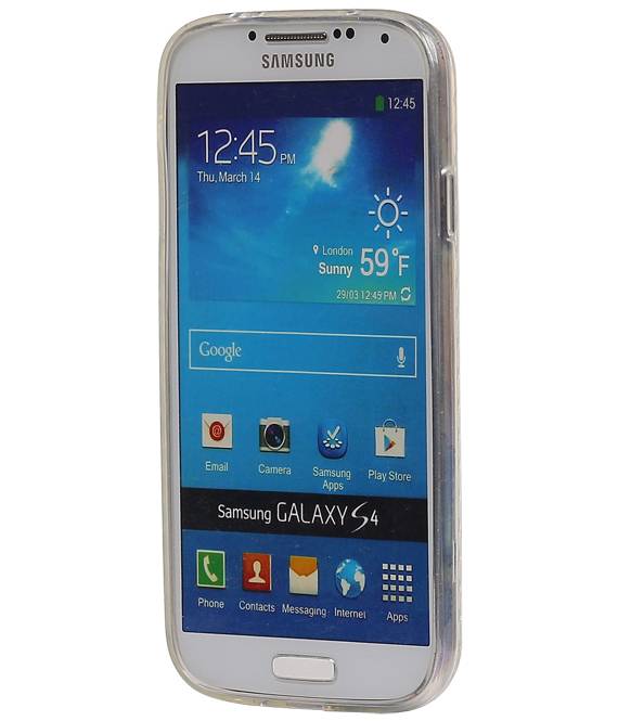 Cas diamant TPU pour Galaxy S4 i9500 Blanc