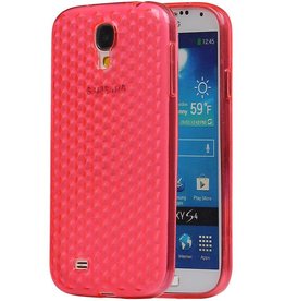 Diamand TPU Hoesjes voor Galaxy S4 i9500 Roze