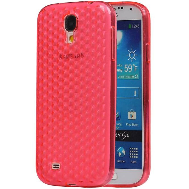 Diamond TPU Taske til Galaxy S4 i9500 Pink