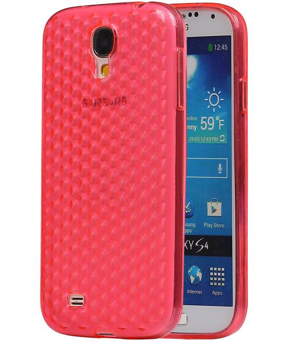 Caso de TPU diamante para i9500 Galaxy S4 rosa
