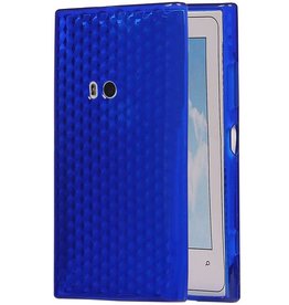 Caja del diamante TPU para el Lumia 920 azul oscuro