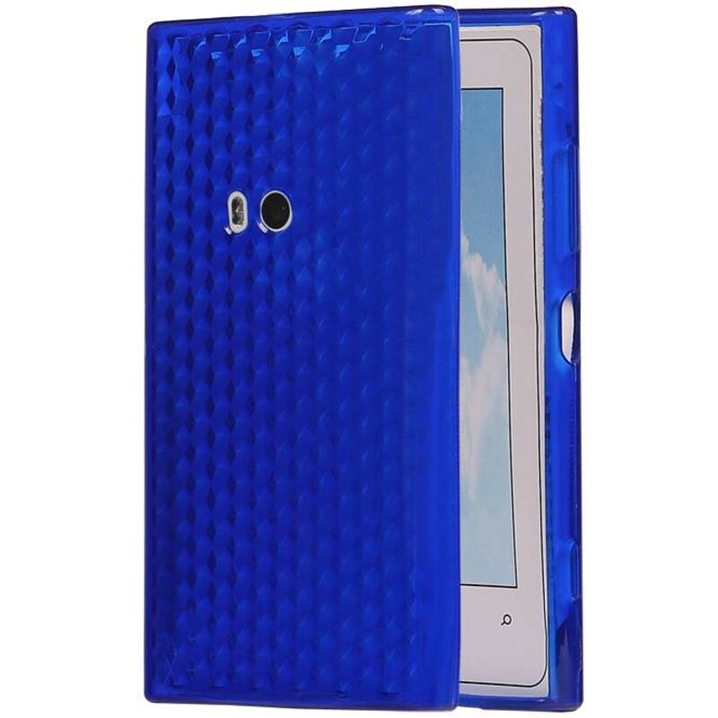 Case diamant TPU pour Lumia 920 bleu foncé