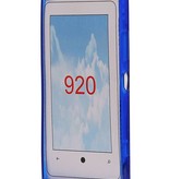Diamand TPU Hoesjes voor Lumia 920 Donker Blauw