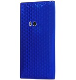 Caja del diamante TPU para el Lumia 920 azul oscuro