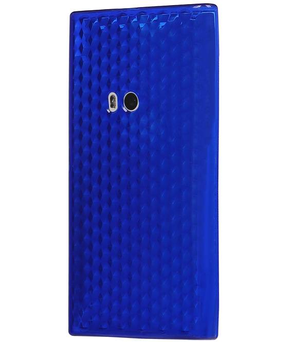 Caja del diamante TPU para el Lumia 920 azul oscuro