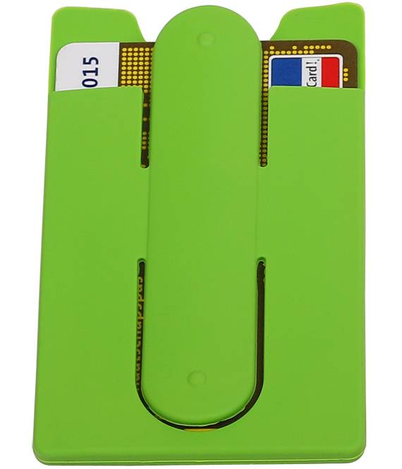 Porte-cartes de TPU avec support Fonction Vert