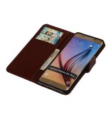 TPU Book Style Taske til Galaxy S6 Edge Plus G928F Brown
