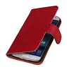 Washed Leather Bookstyle Case for Huawei Ascend Y300 Pink