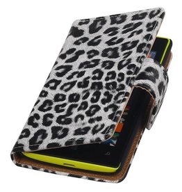 Tipo de encapsulado Chita libro para Nokia Lumia 520 blanco