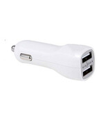 Mobile Fashion 2 USB mini biloplader 2port 2.1 A hvid