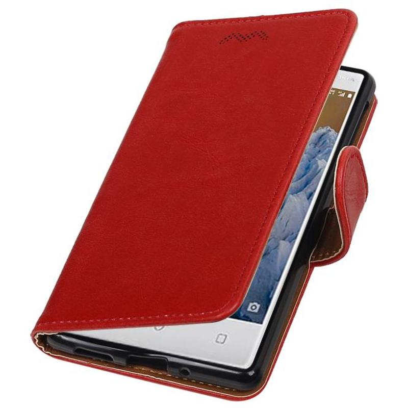 Pull-UP Bookstyle Case for Nokia 3 Red