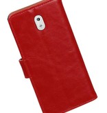 Pull-UP Bookstyle Case for Nokia 3 Red