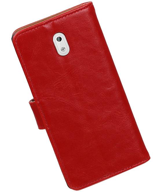 Pull-up Case Style Libro per Nokia 3rd Red